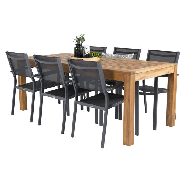 Hykkon Braeden Rectangular 6 Person 200cm Long Dining Set Wayfair.co.uk